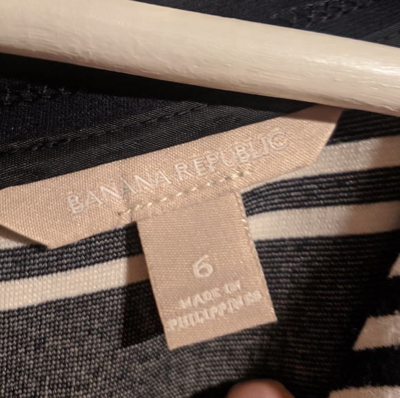Banana Republic Striped Short Sleeve Dress - Picture 4 of 7